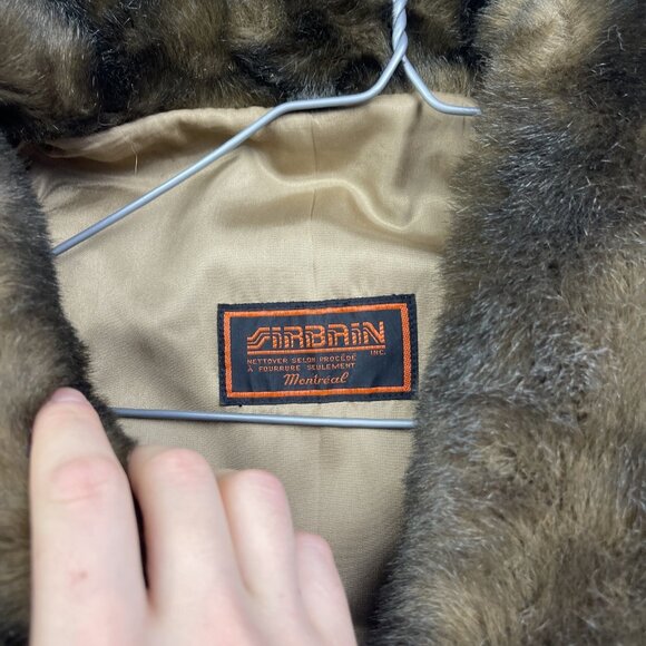 Sirbain Intl. Montreal Fur Heavy Parka Winter Coat Women's Canada Made Read - Picture 6 of 14